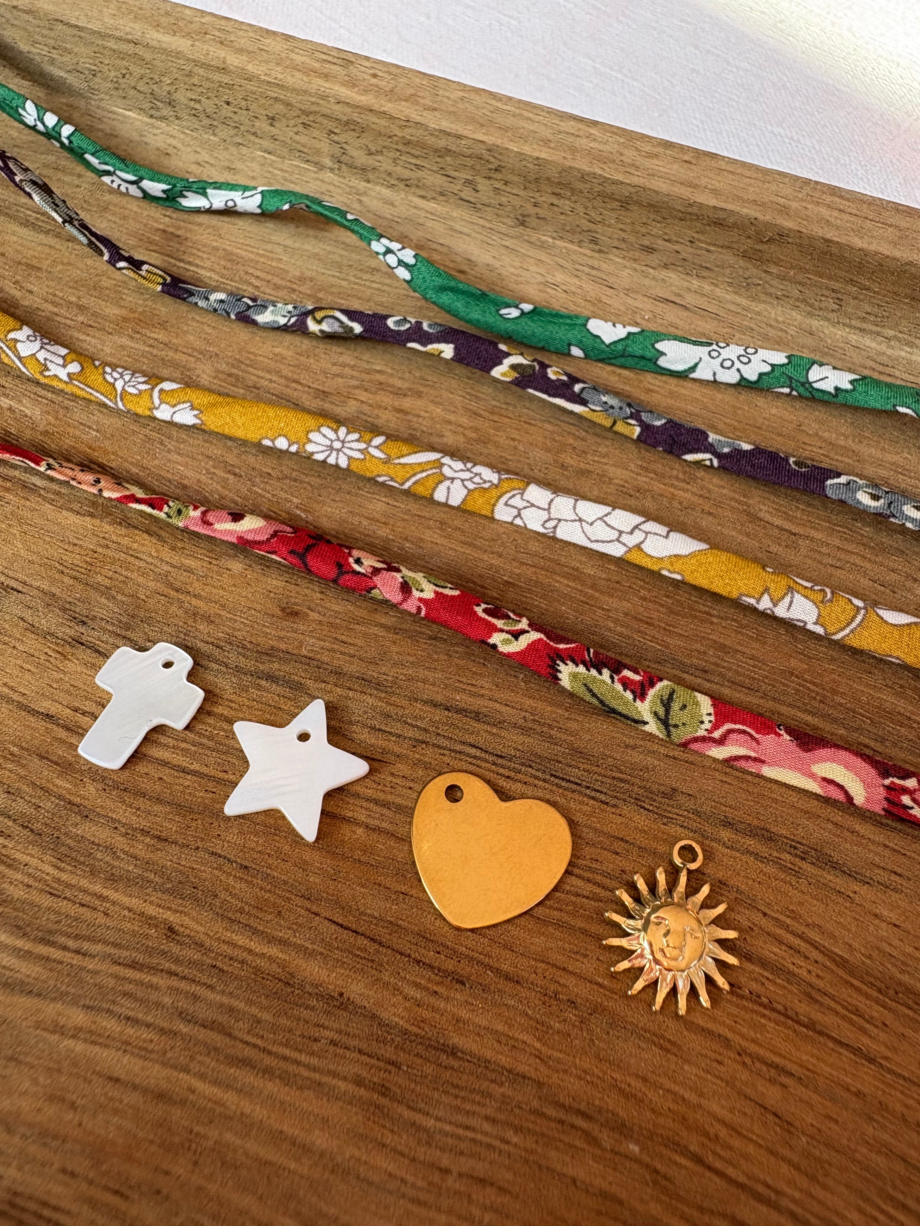 Collier ras de cou / Braclet double Liberty personnalisable