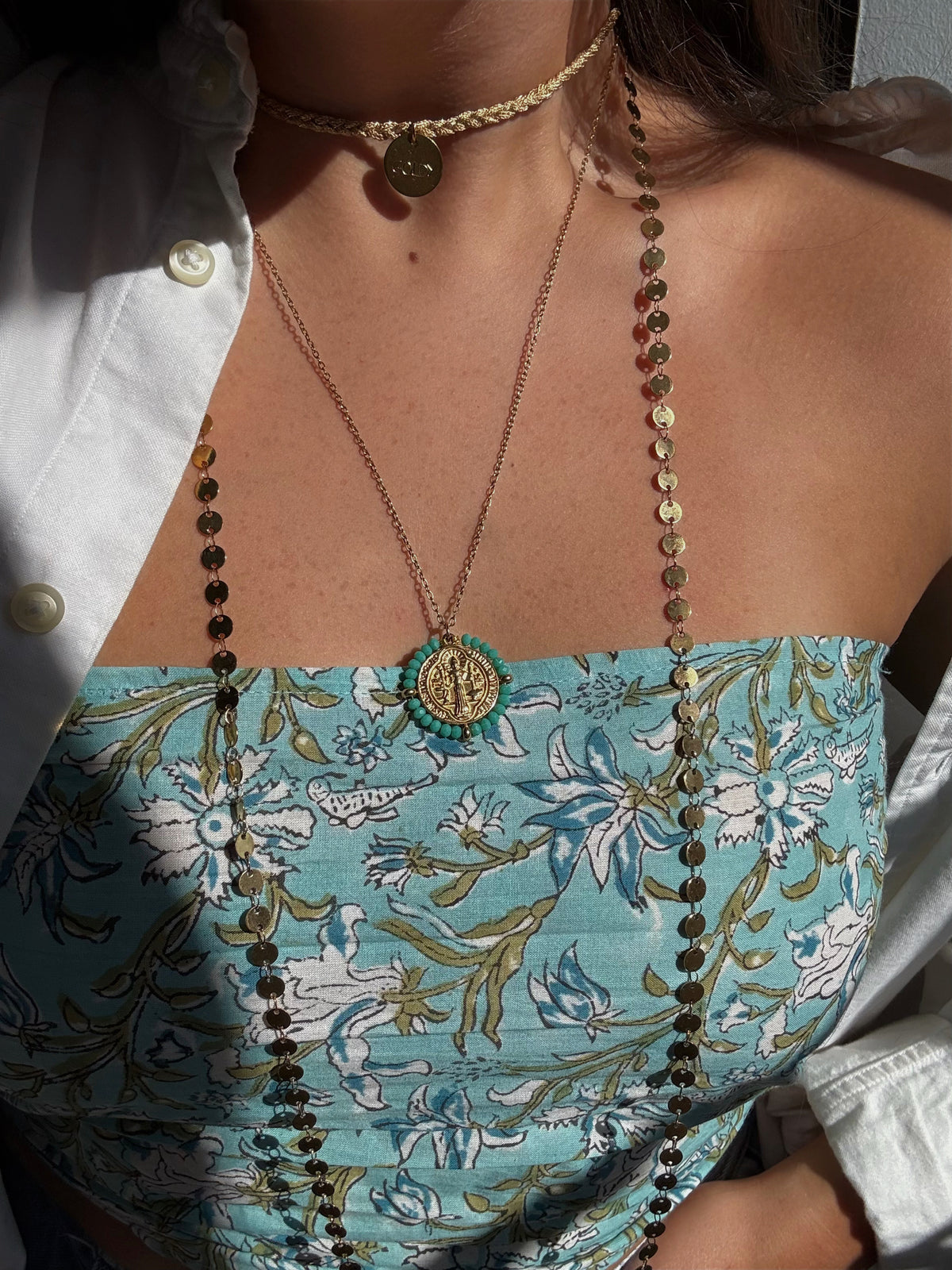 Collier tressé « Goldy »