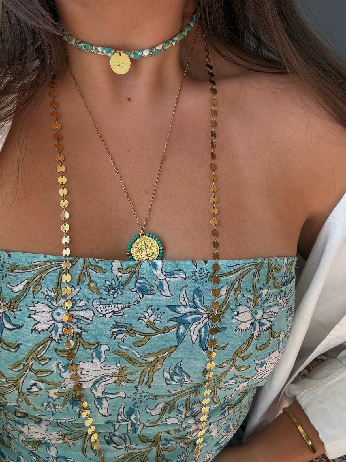 Collier Liberty tressé « paix »