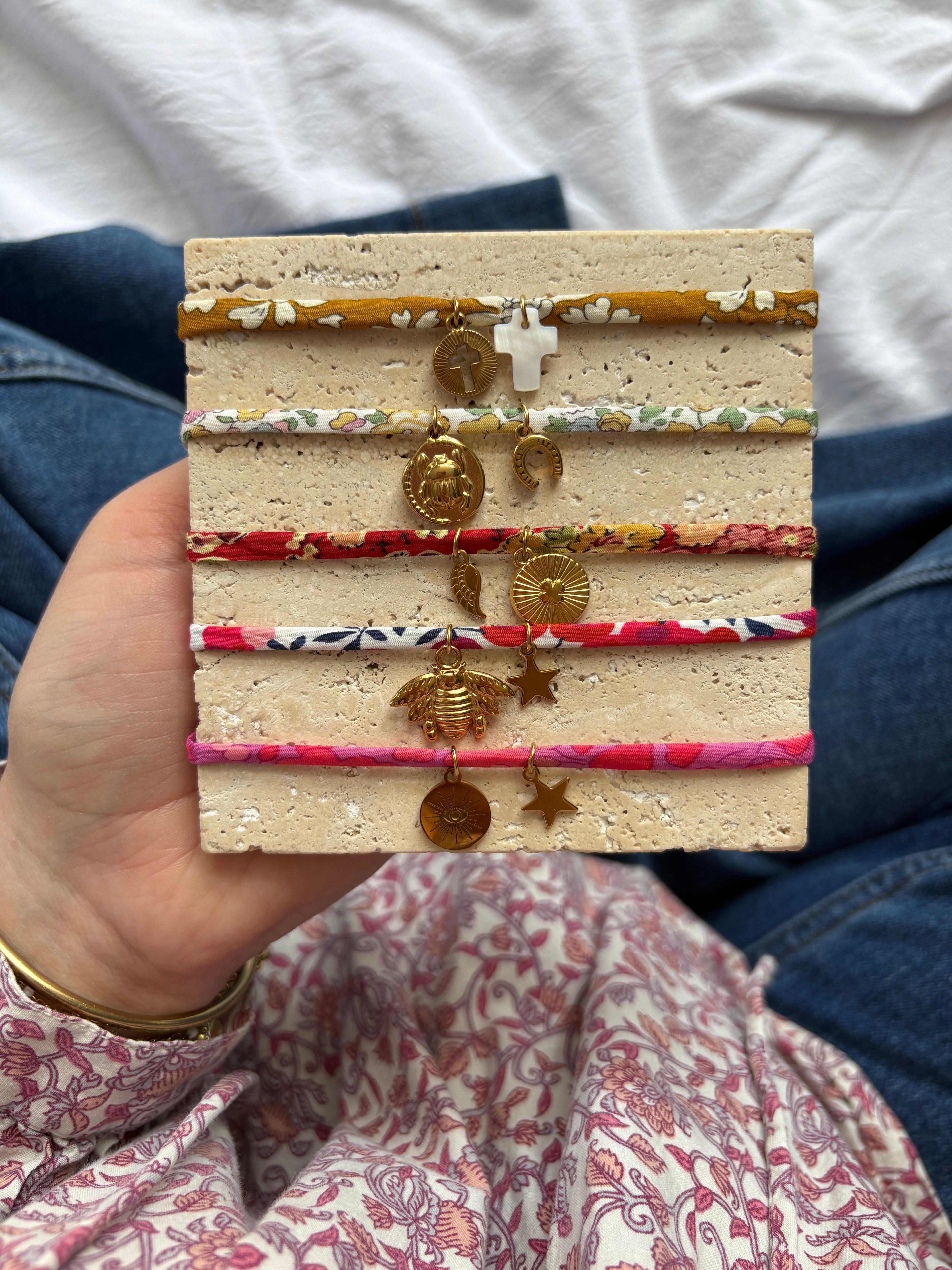 Les bracelets doubles Liberty - Les filles d’Atelier Chacha