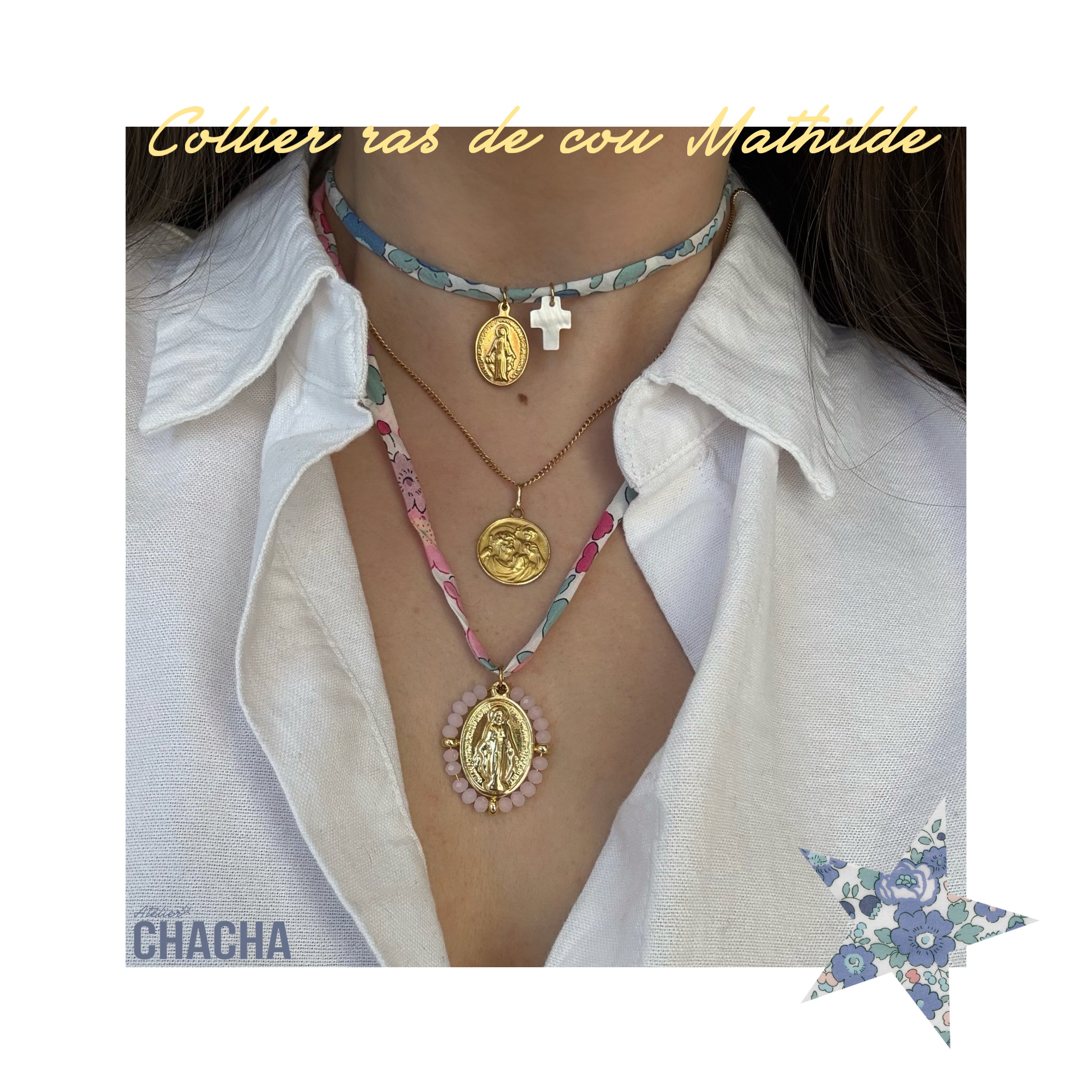 Les colliers ras de cou Liberty - Les filles d’Atelier Chacha