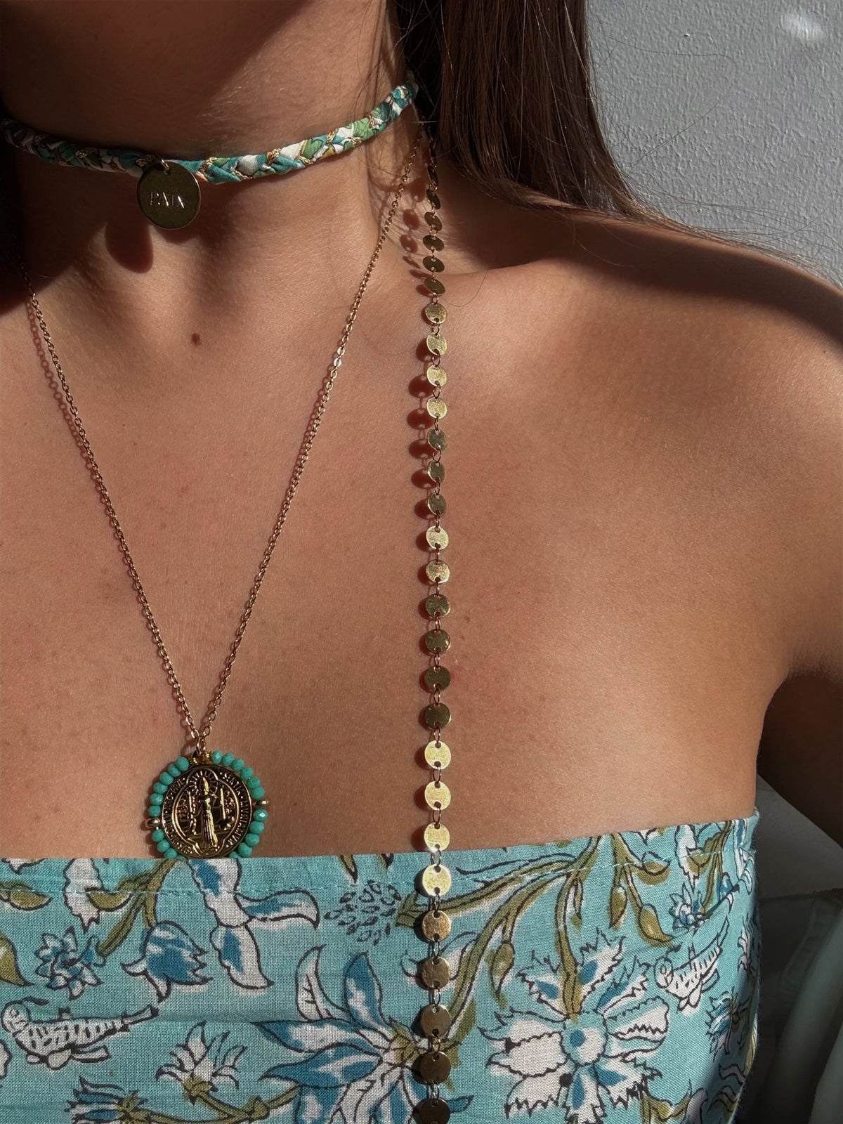 Collier Liberty tressé « paix »