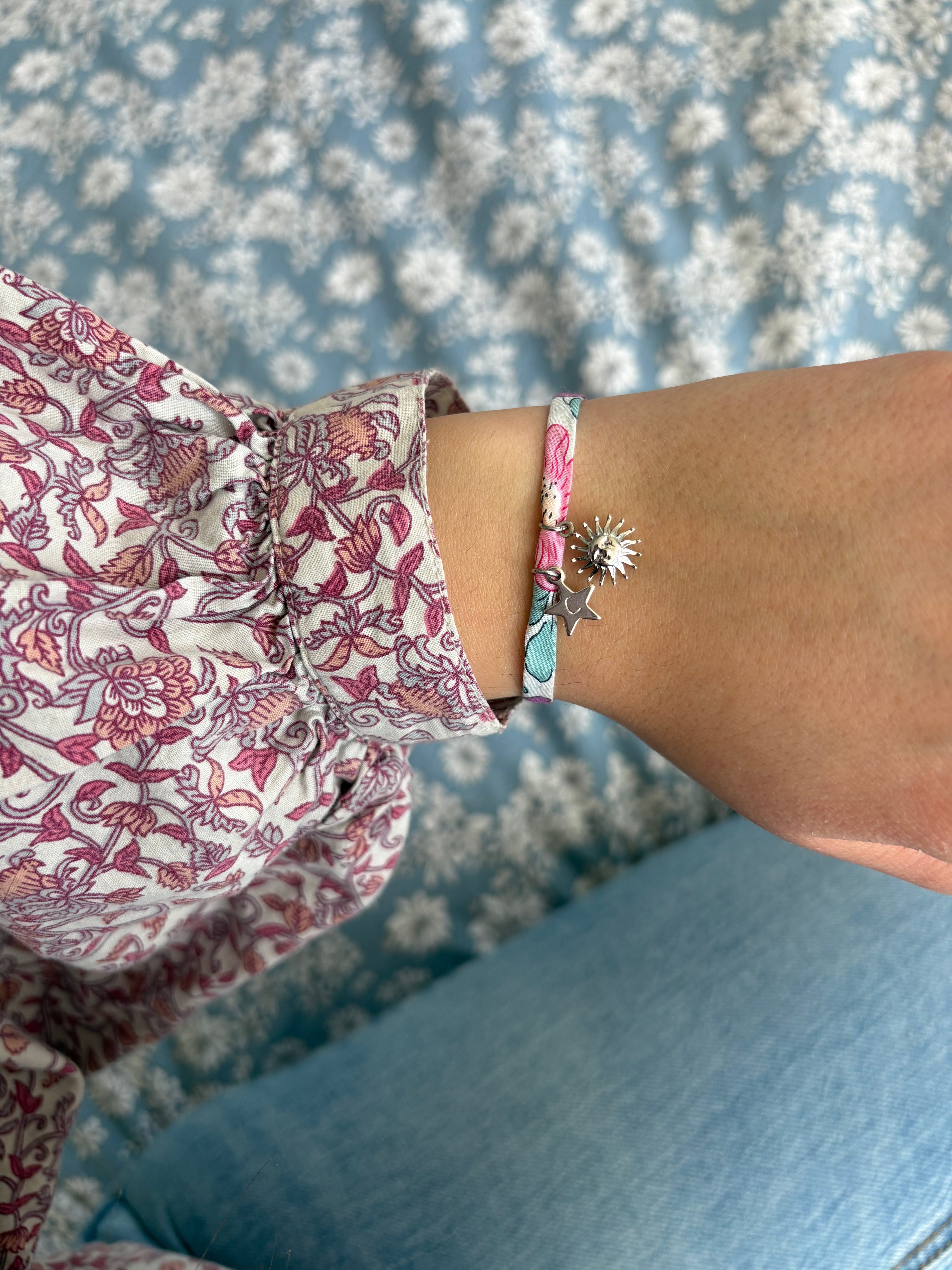 Bracelet Liberty - Personnalisable - Initiale + Breloque