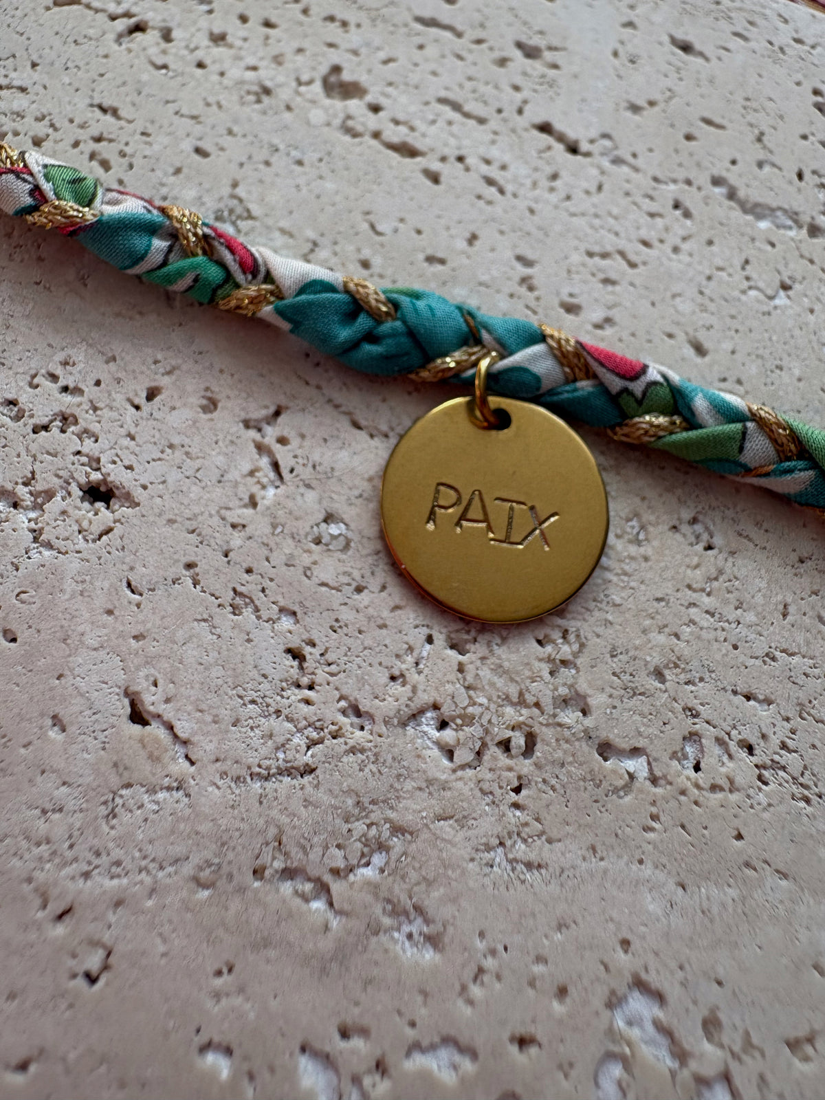 Collier Liberty tressé « paix »