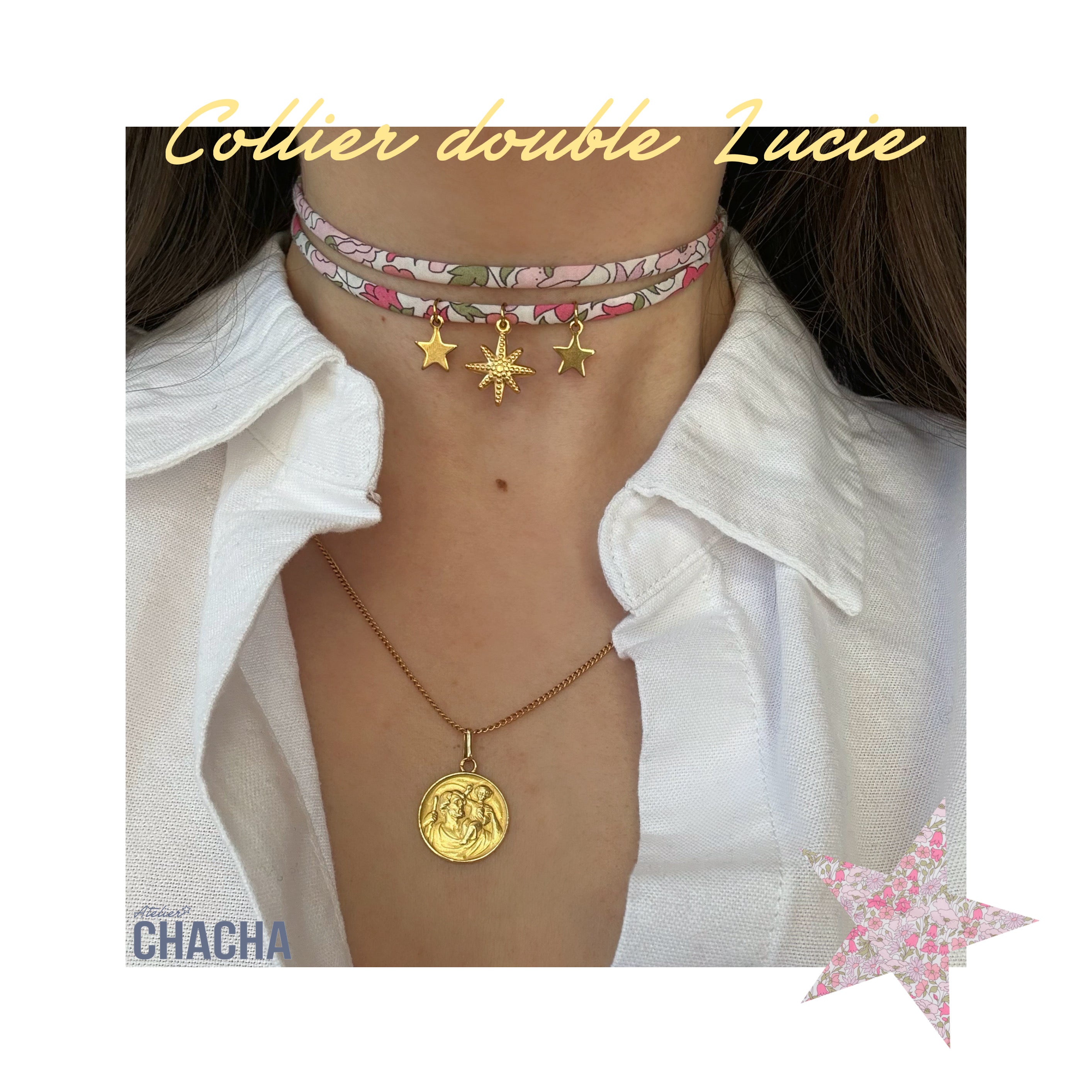 Les colliers doubles Liberty - Les filles d’Atelier Chacha
