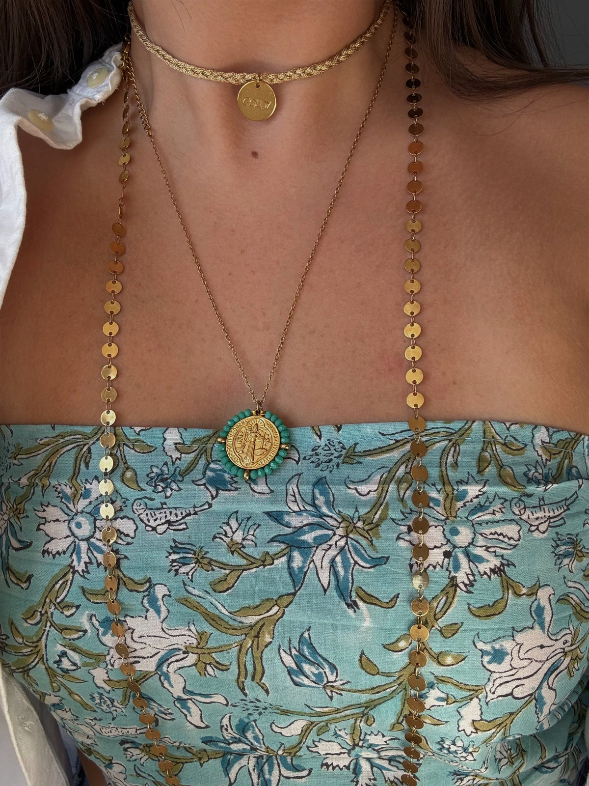 Collier tressé « Goldy »