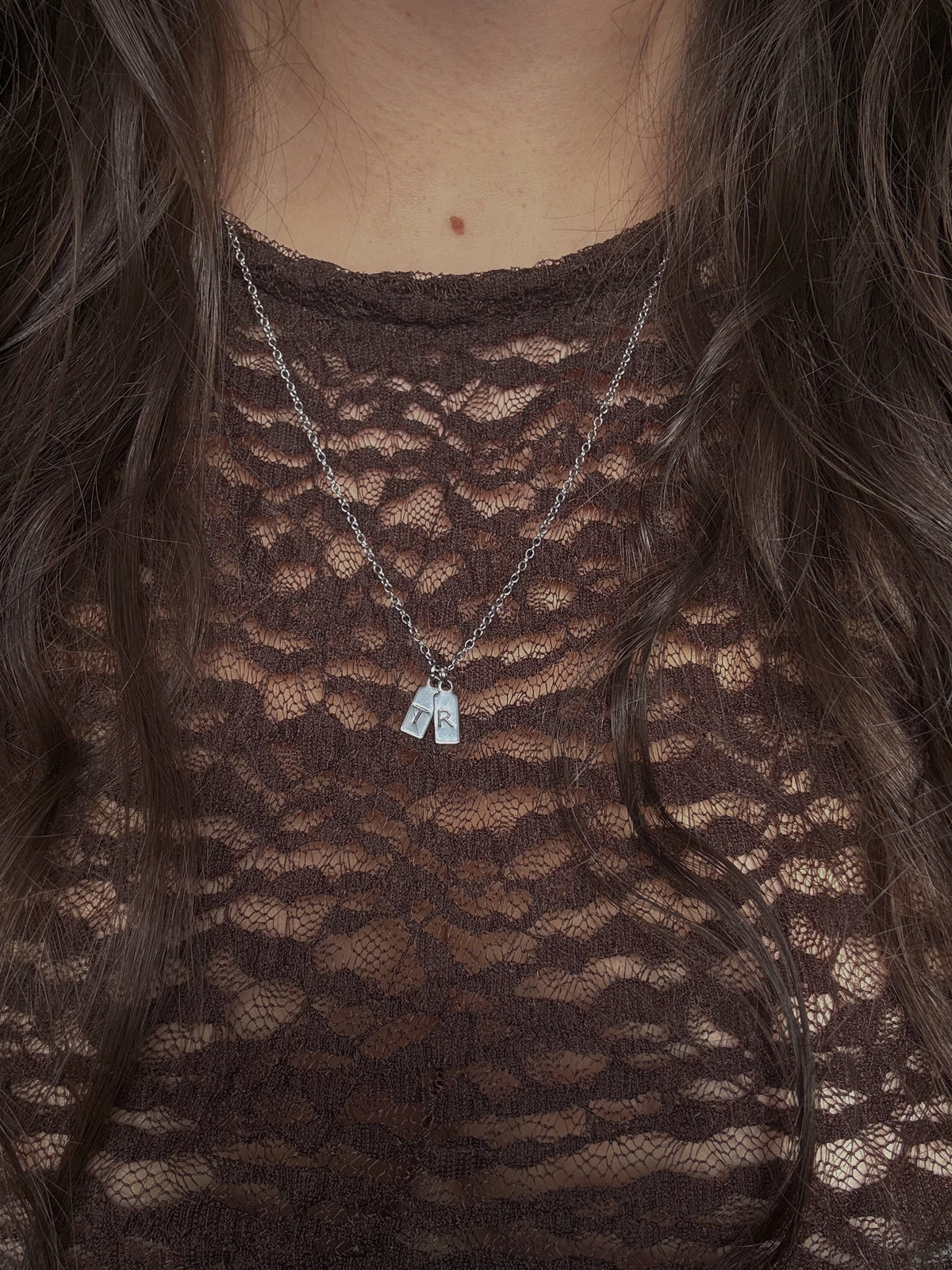 Collier - Personnalisable - Double initiales