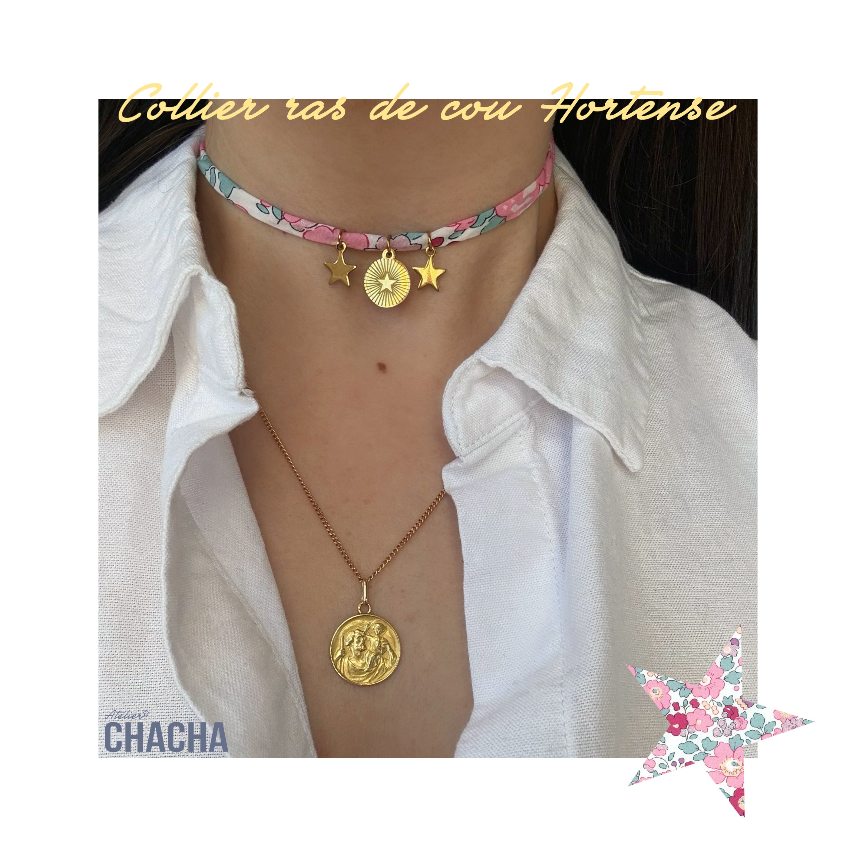 Les colliers ras de cou Liberty - Les filles d’Atelier Chacha