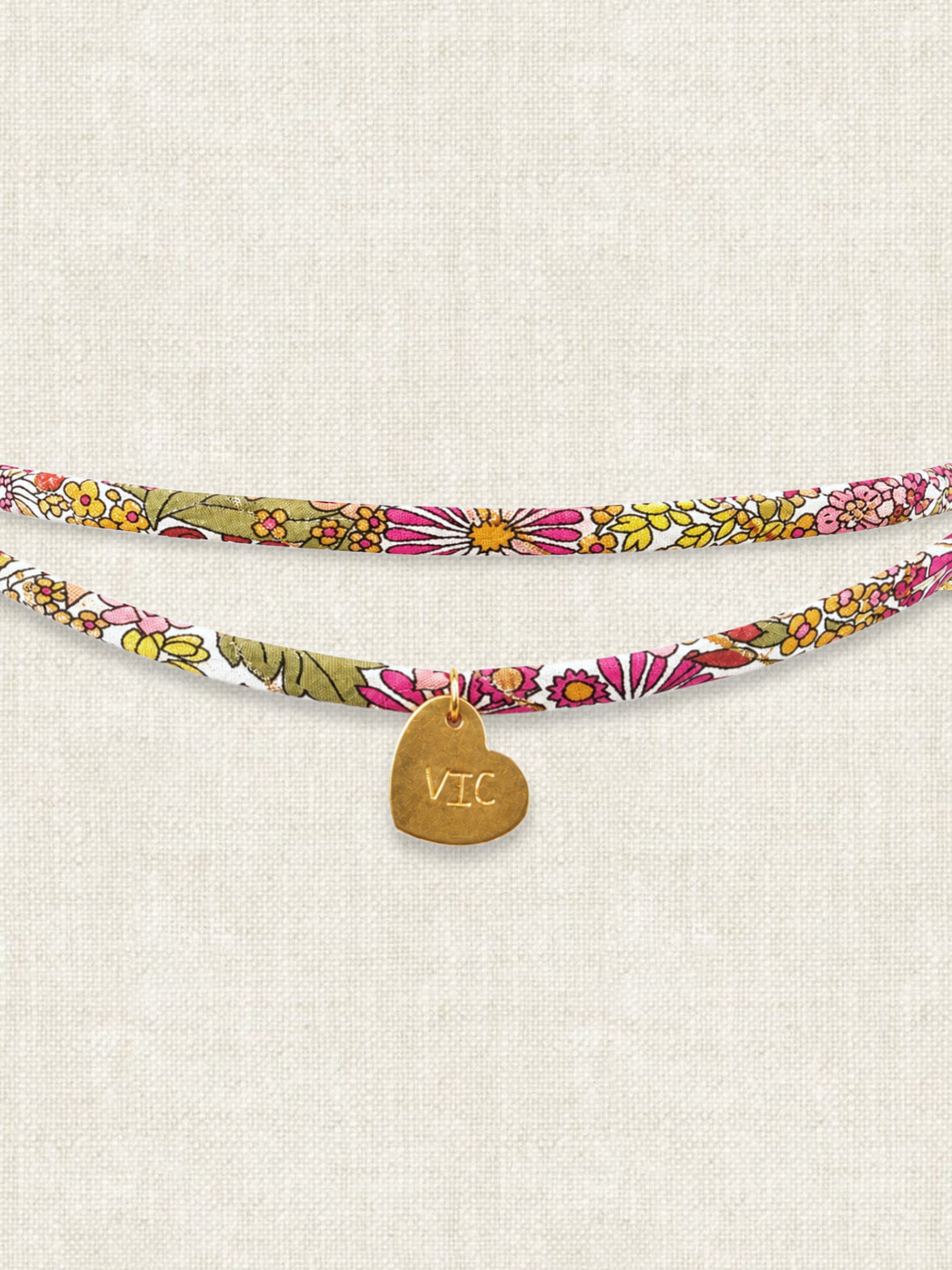 Collier Liberty médaille personnalisable