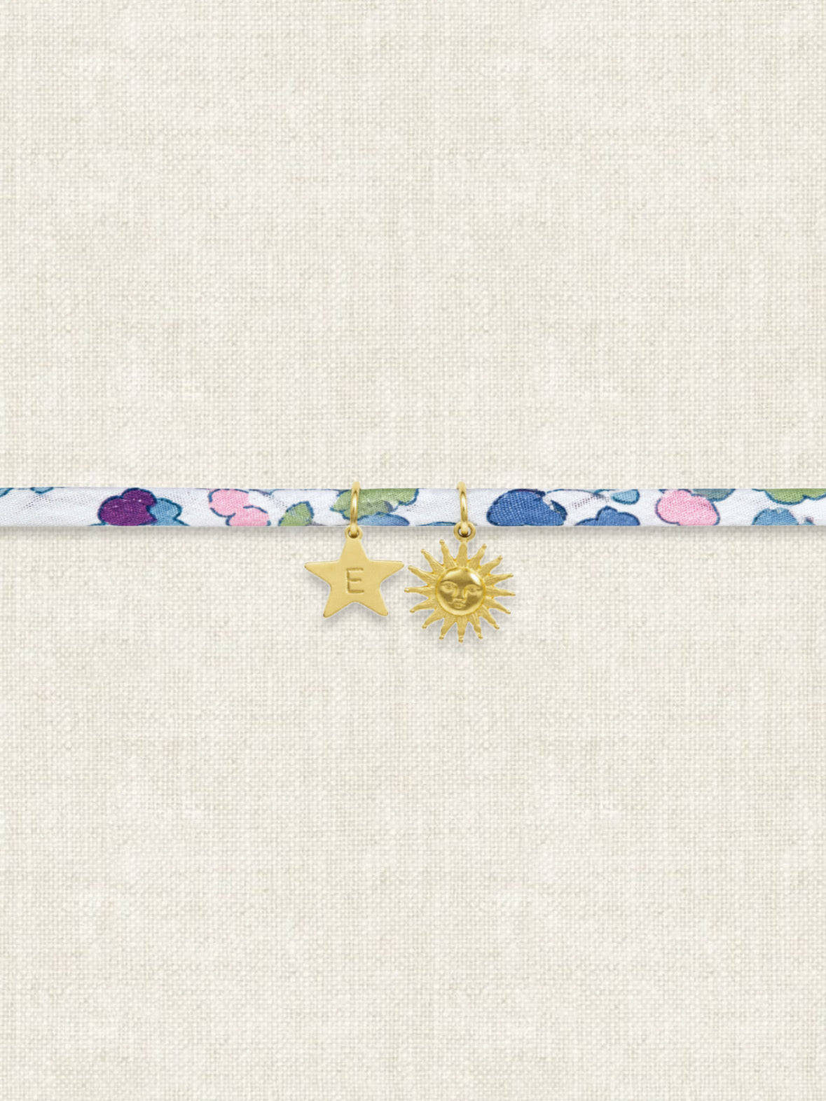 Bracelet Liberty - Personnalisable - Initiale + Breloque