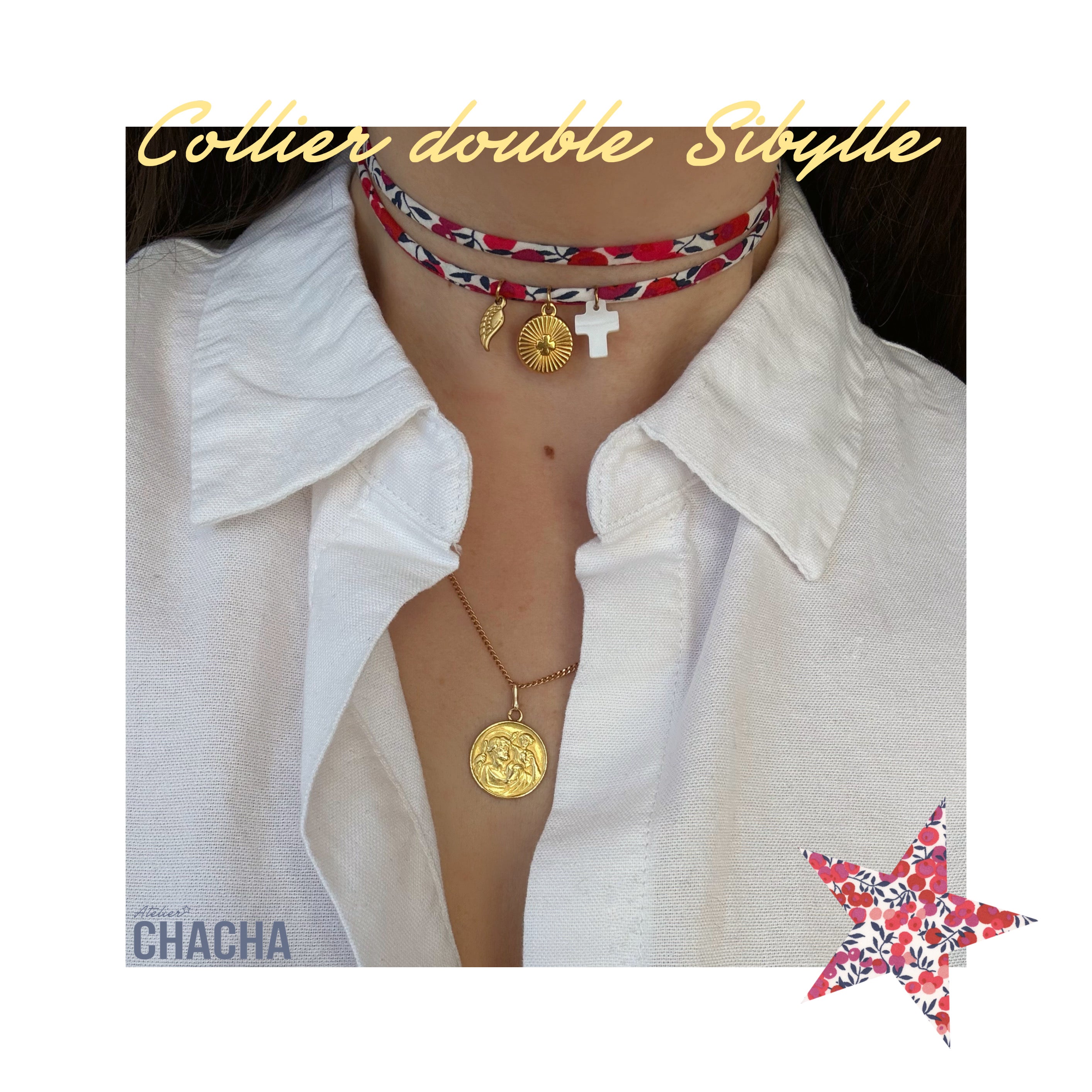 Les colliers doubles Liberty - Les filles d’Atelier Chacha
