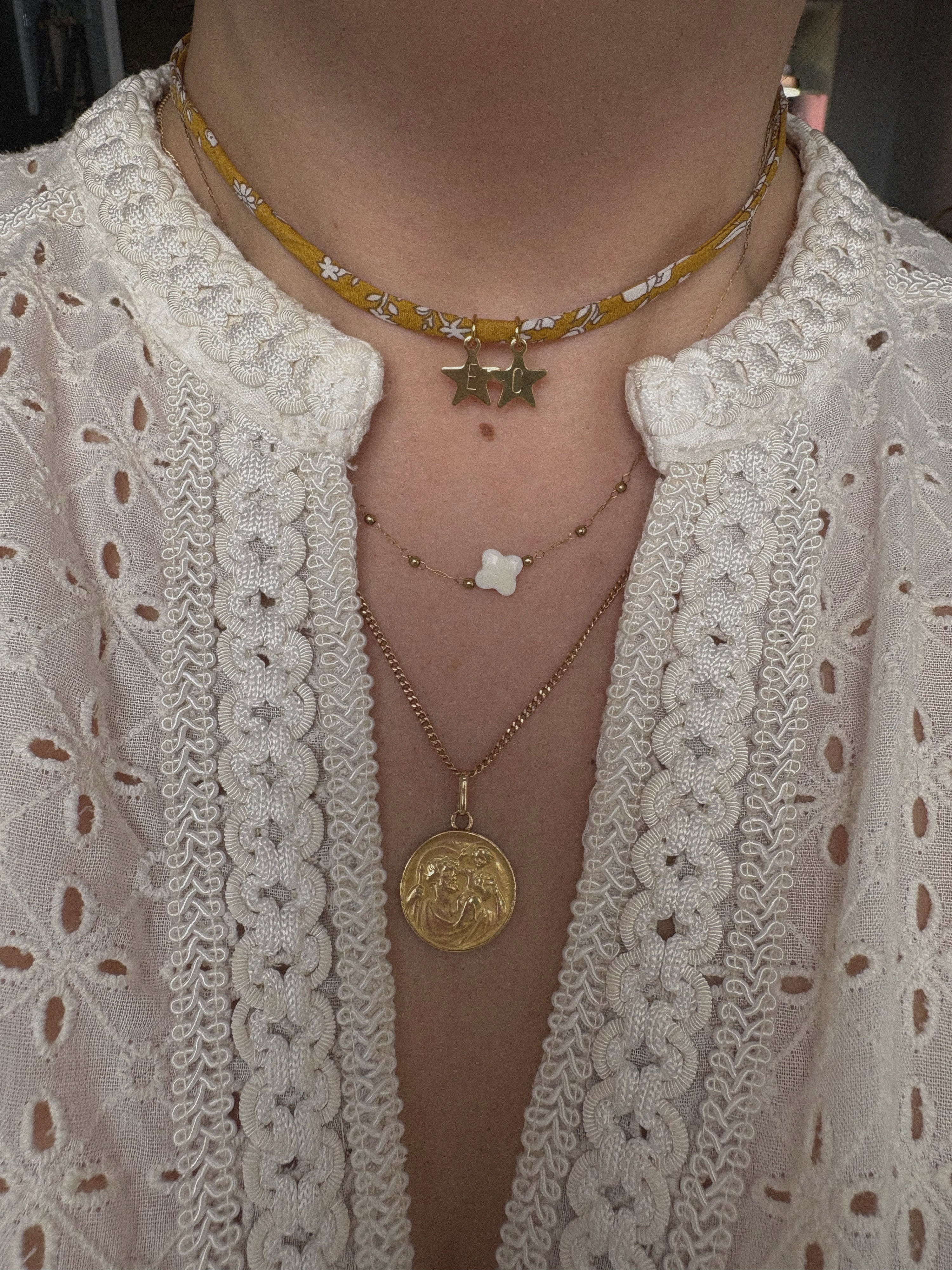 Collier Liberty - Personnalisable - Double initiales