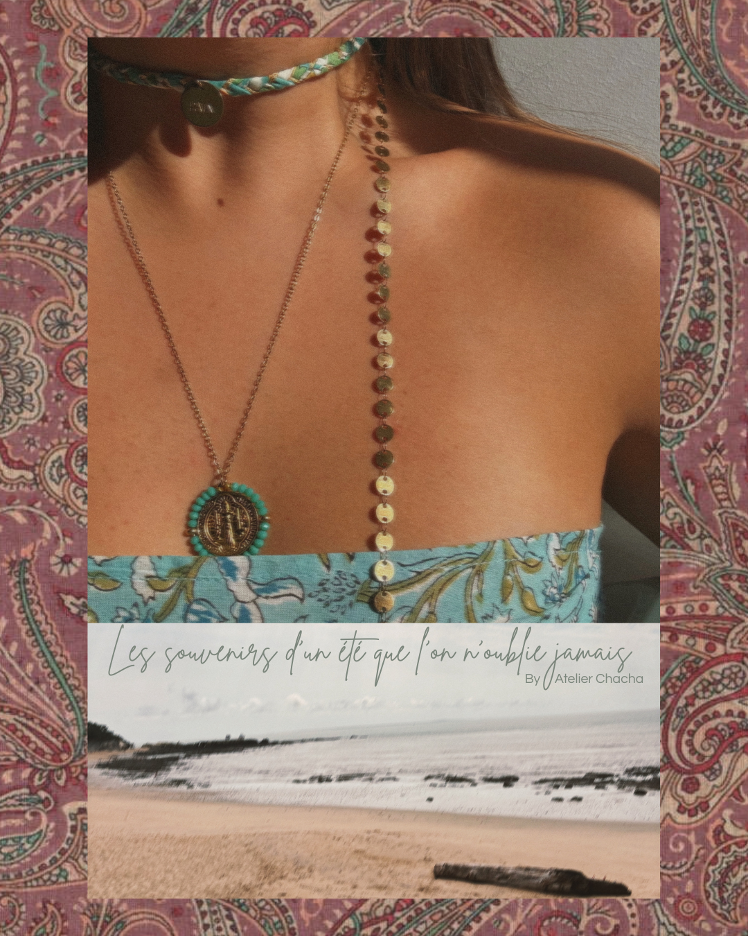 Collier Liberty tressé « paix »