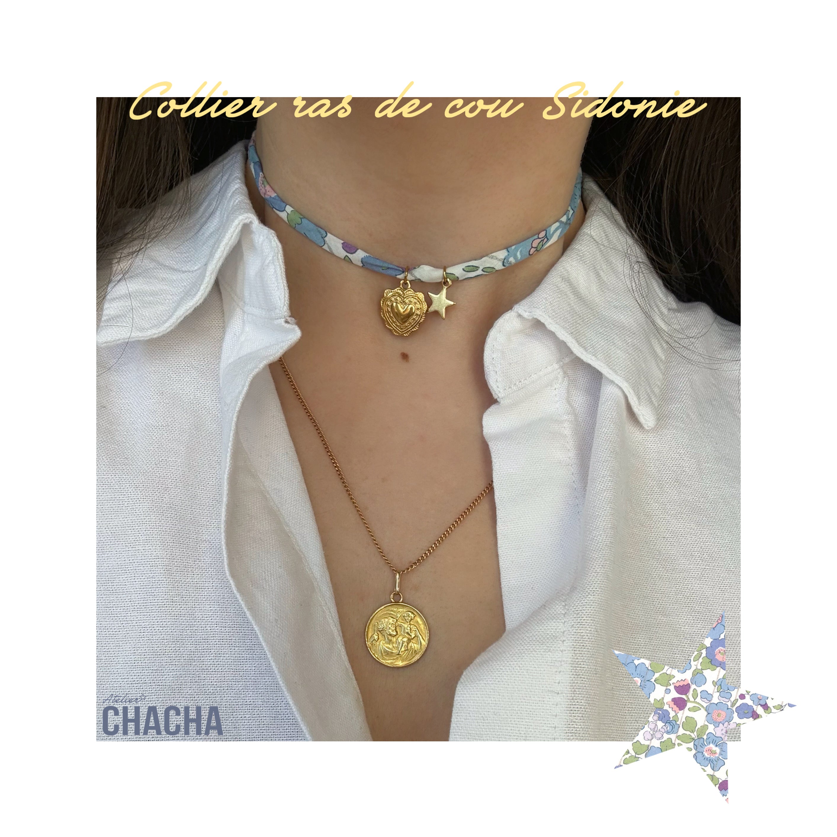 Les colliers ras de cou Liberty - Les filles d’Atelier Chacha