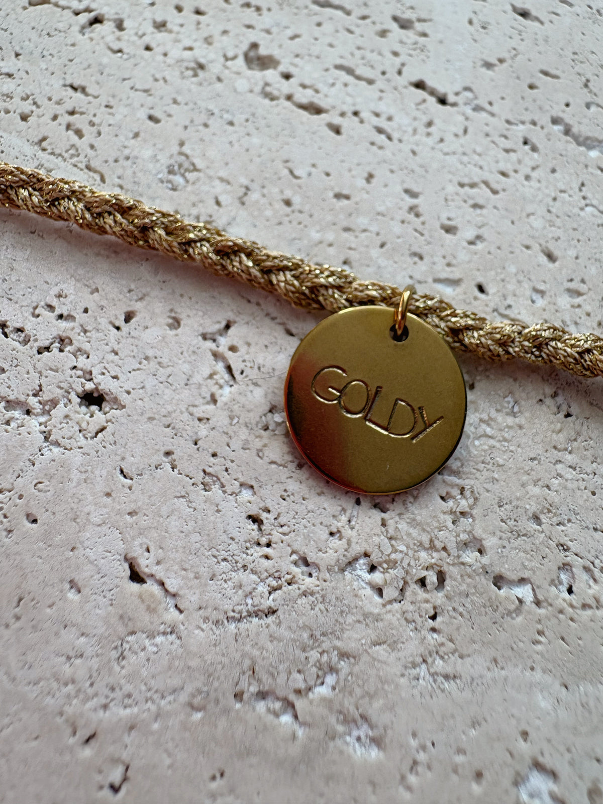 Collier tressé « Goldy »