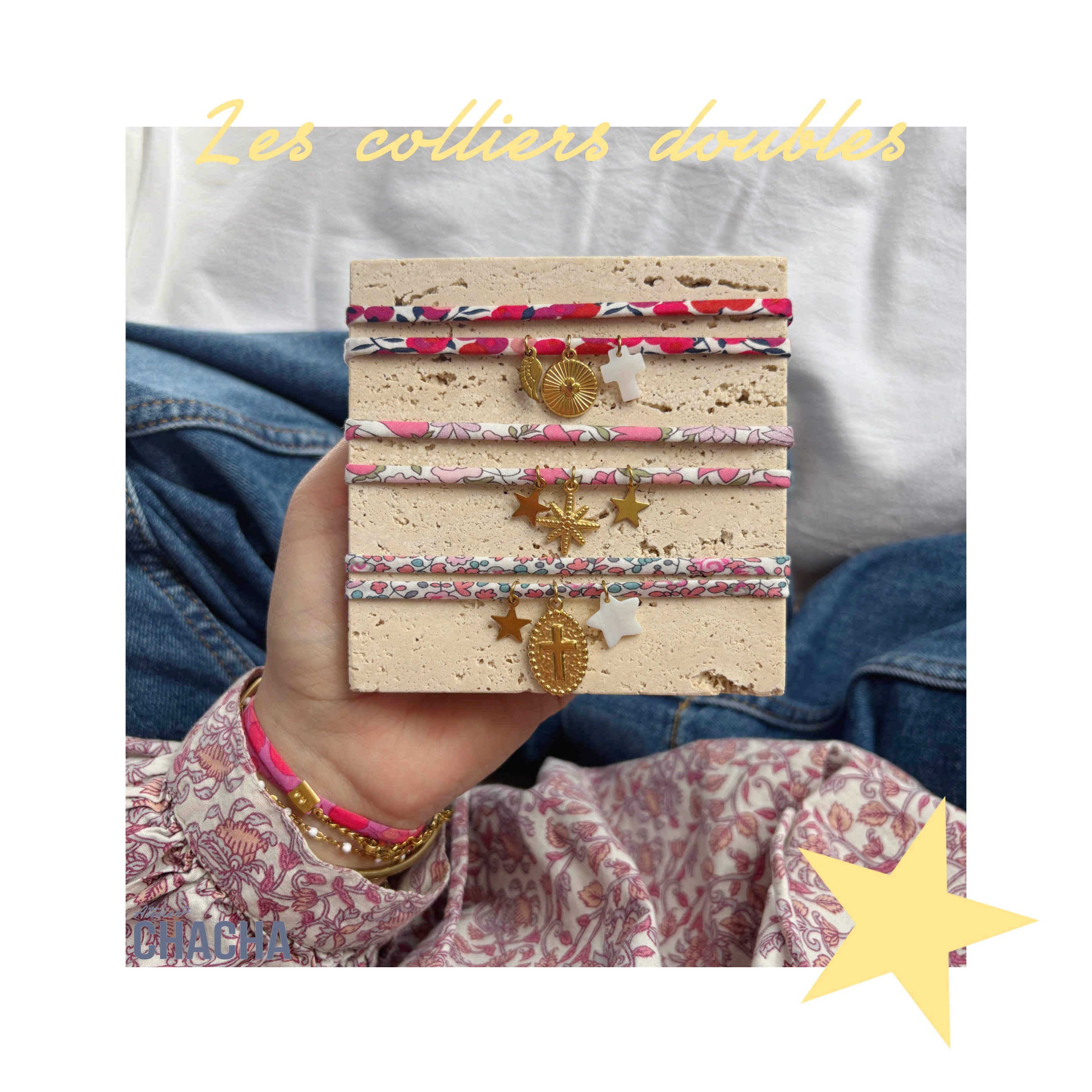 Les colliers doubles Liberty - Les filles d’Atelier Chacha