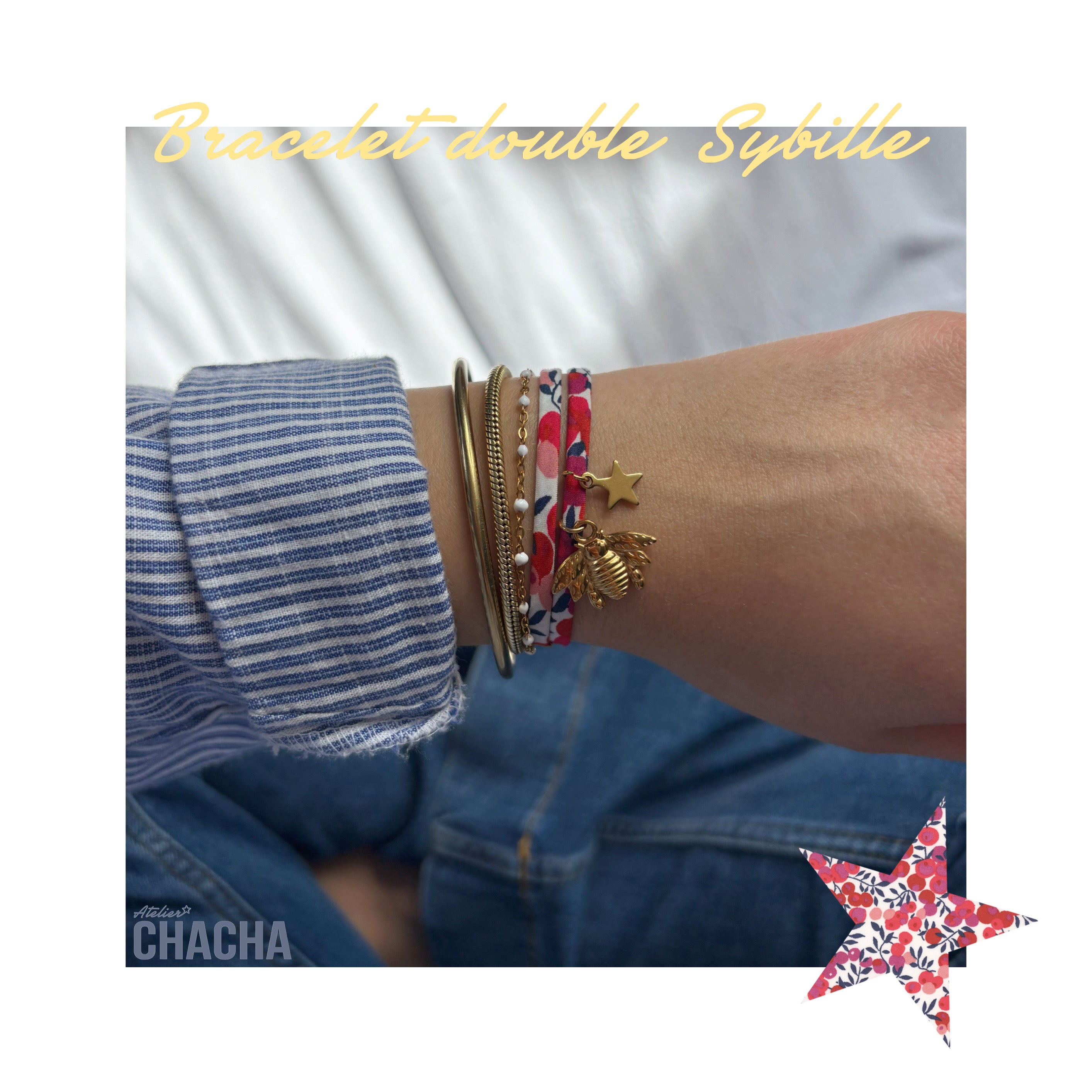 Les bracelets doubles Liberty - Les filles d’Atelier Chacha