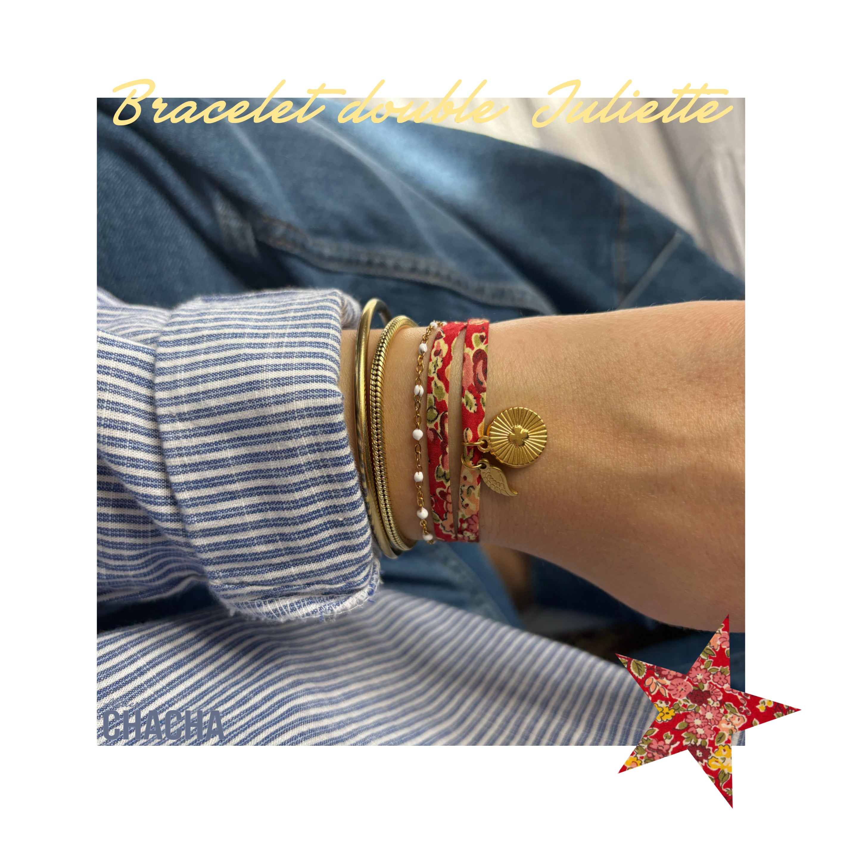 Les bracelets doubles Liberty - Les filles d’Atelier Chacha