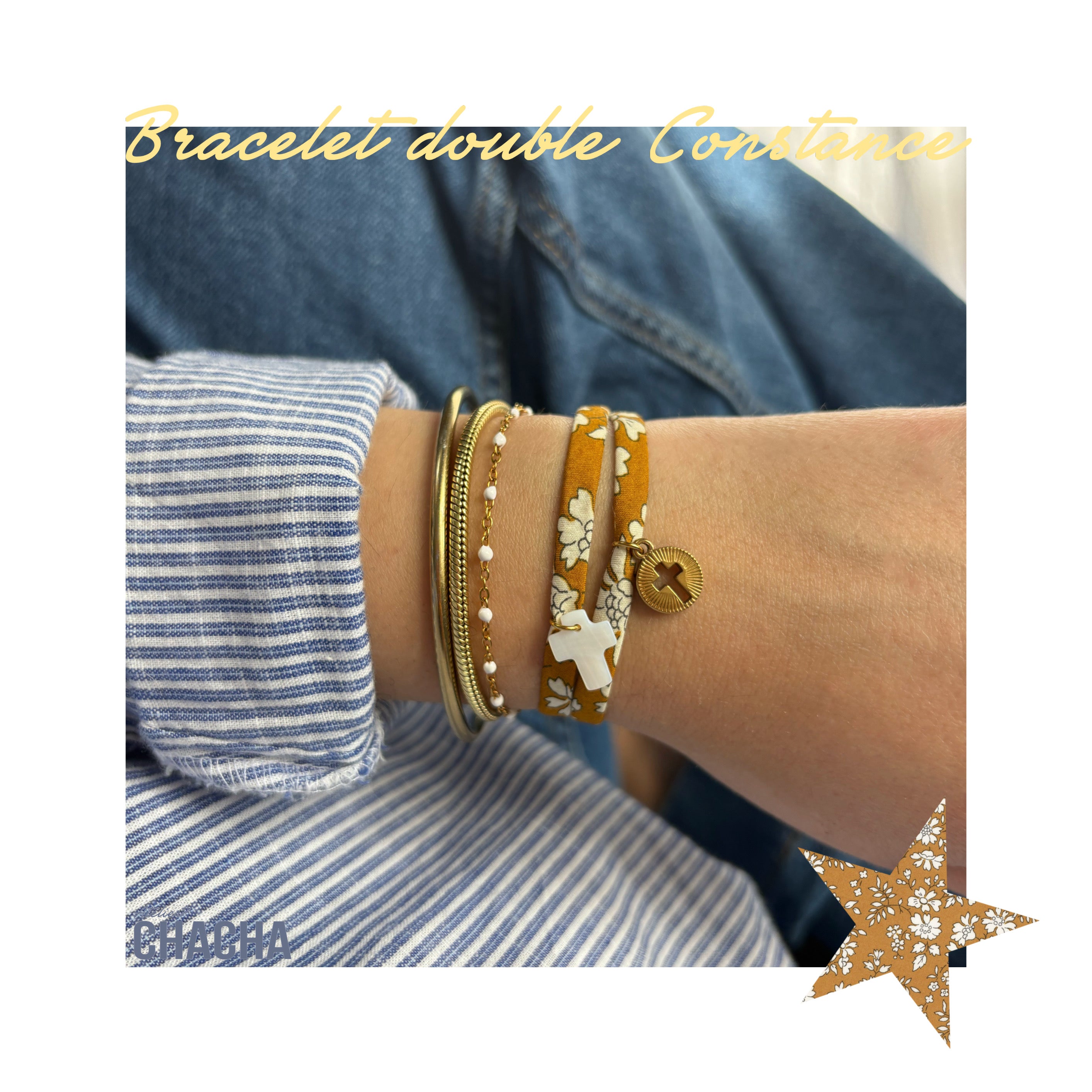 Les bracelets doubles Liberty - Les filles d’Atelier Chacha