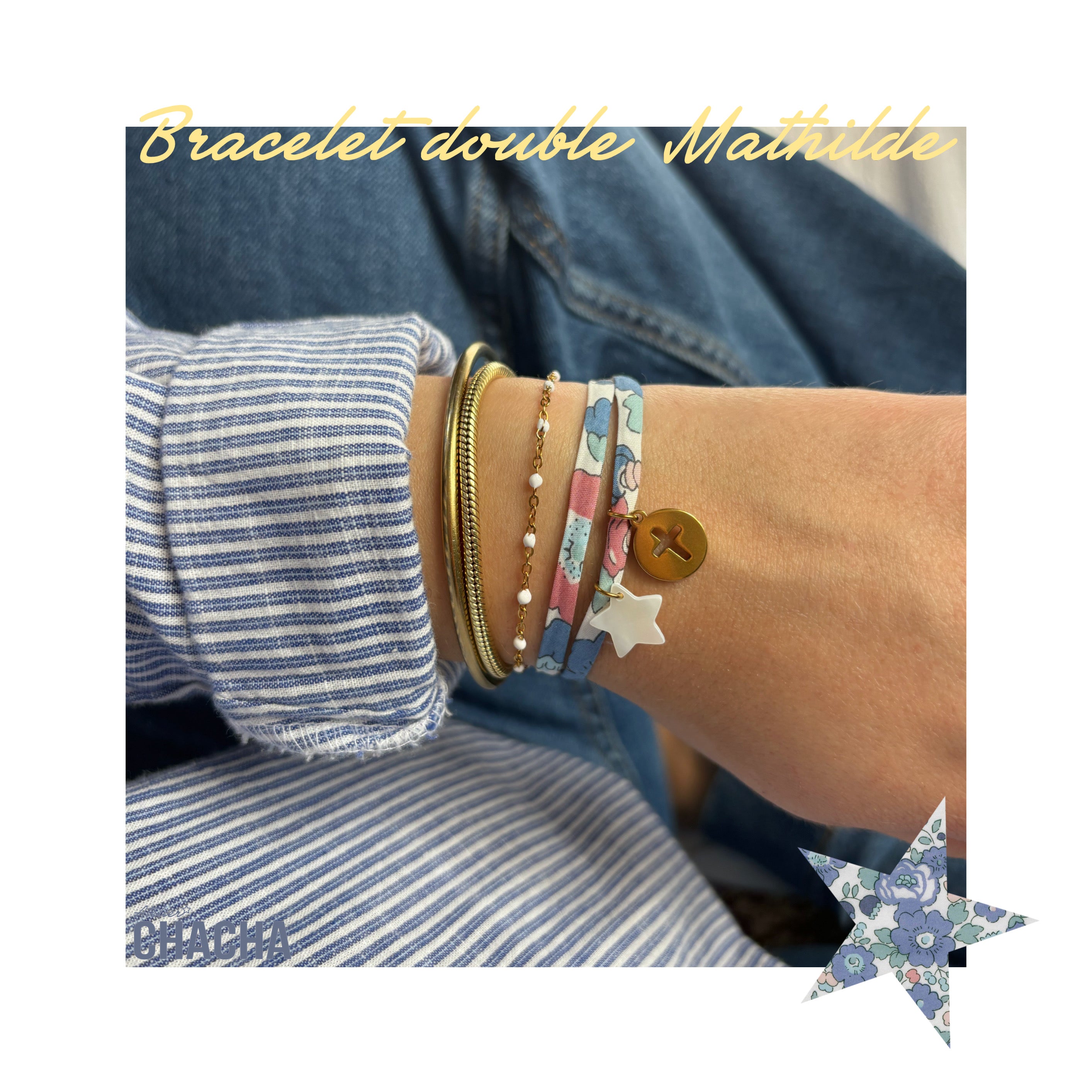 Les bracelets doubles Liberty - Les filles d’Atelier Chacha