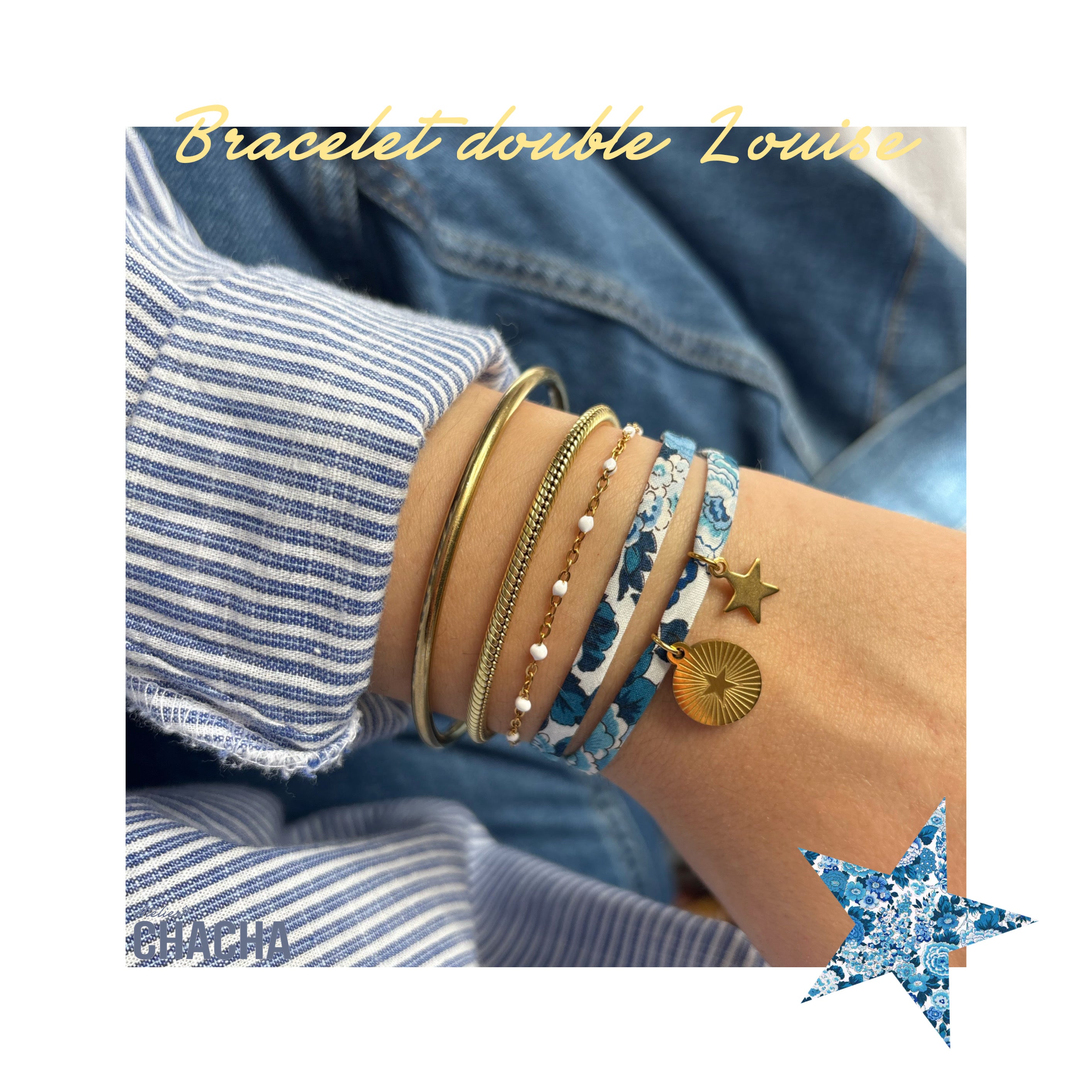 Les bracelets doubles Liberty - Les filles d’Atelier Chacha
