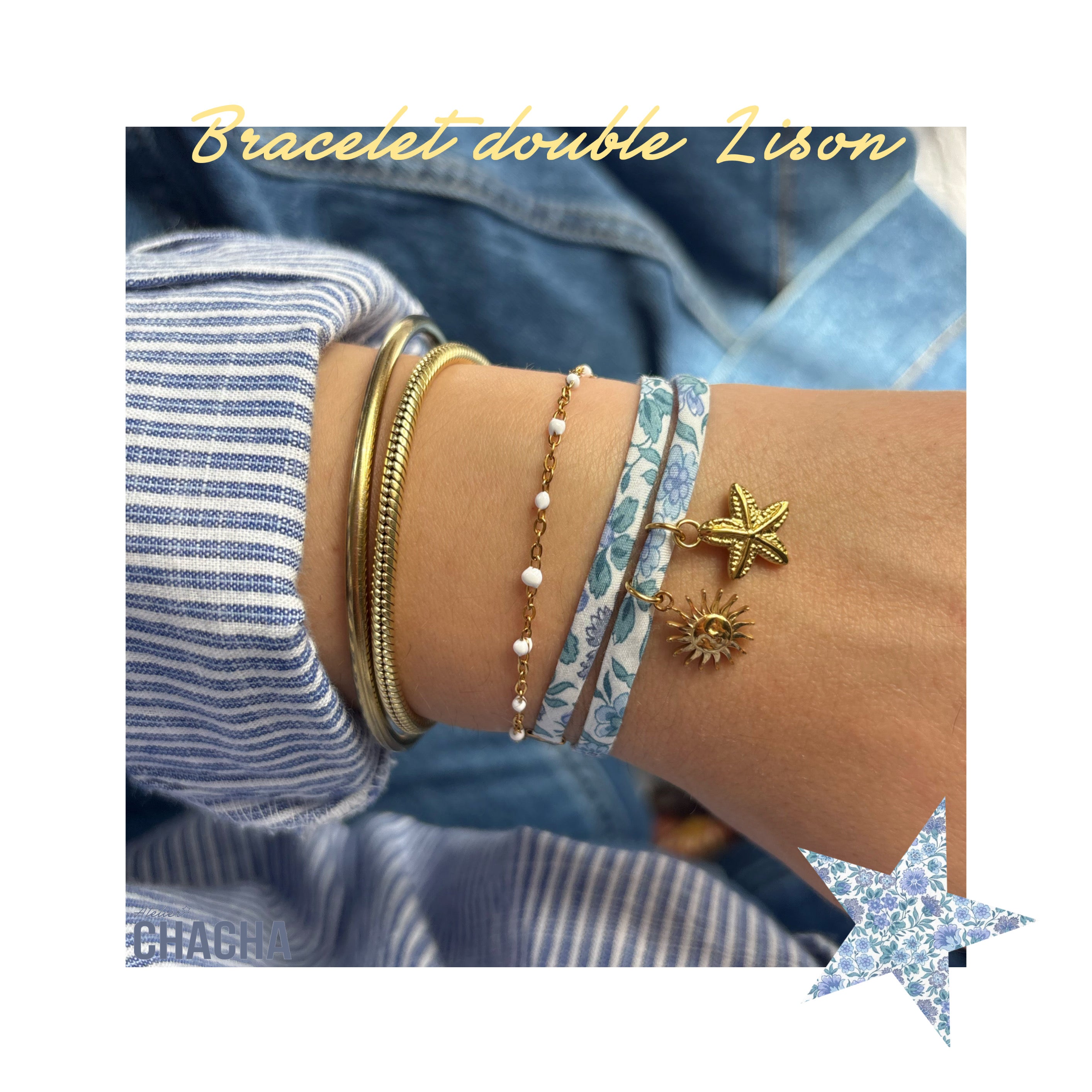 Les bracelets doubles Liberty - Les filles d’Atelier Chacha