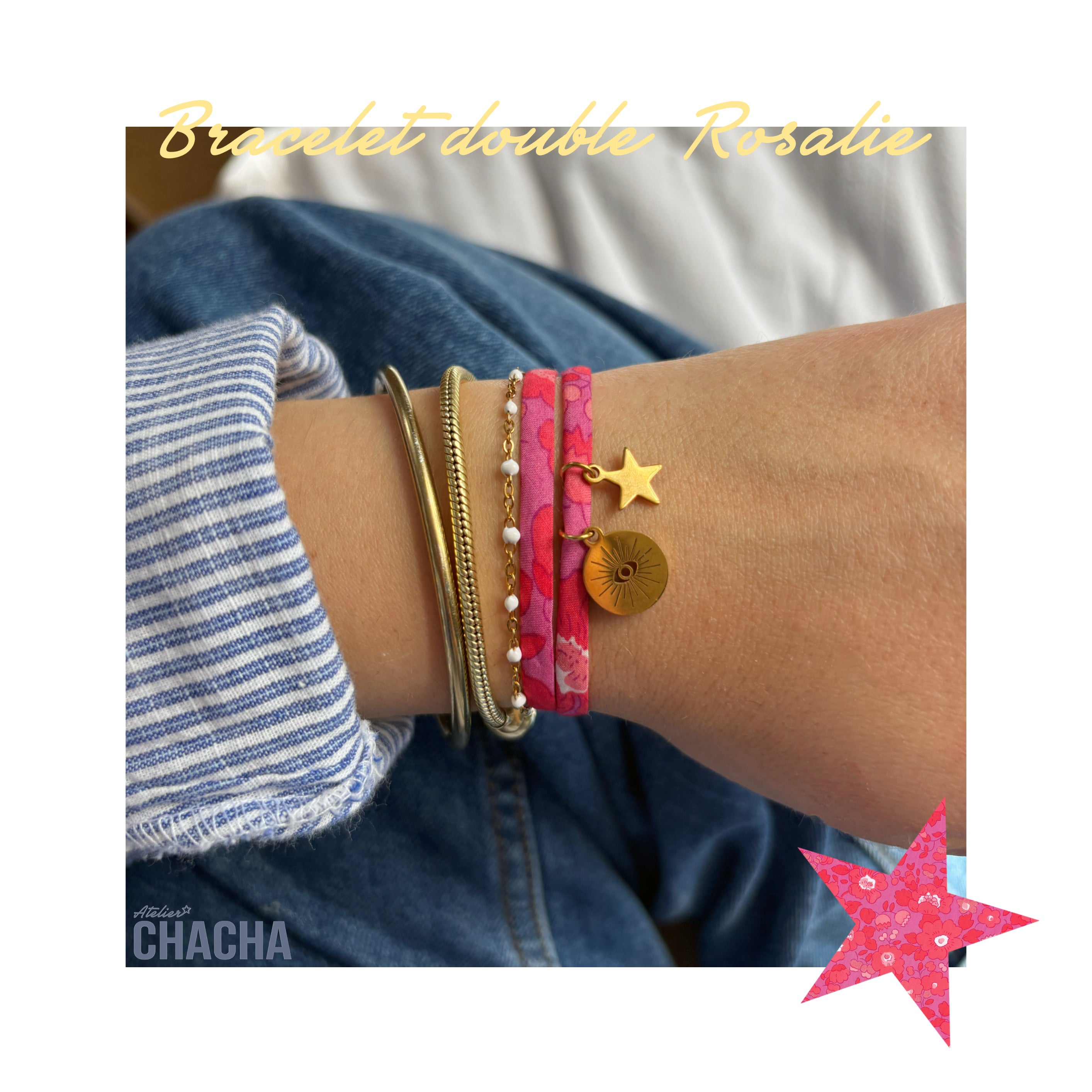Les bracelets doubles Liberty - Les filles d’Atelier Chacha